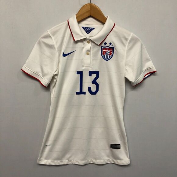 Nike Women 2014 Morgan #13 USA Soccer Jersey Size Small M188 -19 - Picture 5 of 16